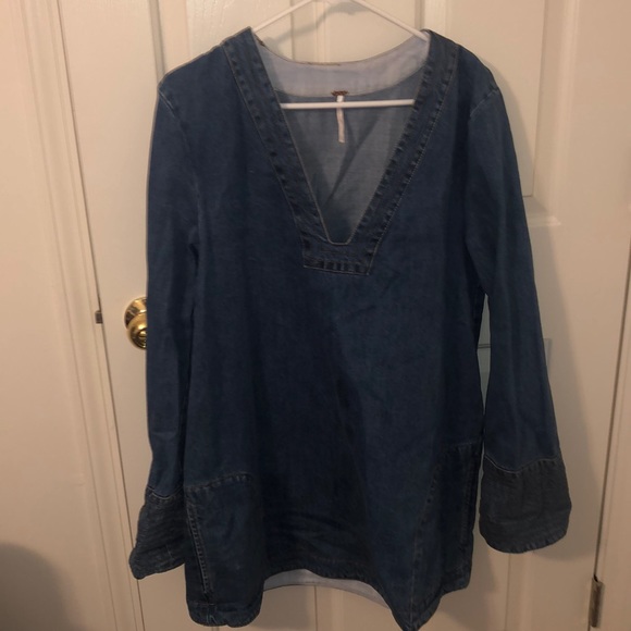 Free people denim tunic - Picture 2 of 5